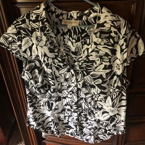 Jones New York button front blouse